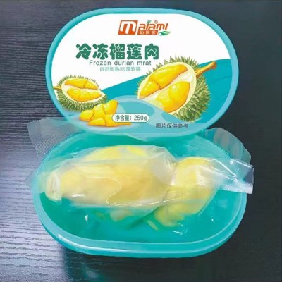 新鲜水果榴莲肉冻金枕头整箱无核泰国冷冻榴莲泥果肉碎肉盒装批发图3