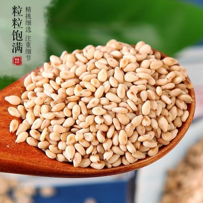 厂家直销熟白芝麻干净饱满无杂质炒熟的白芝麻批发500克包装图4
