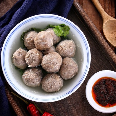 牛肉丸潮汕特产手打牛筋丸子手工火锅商用食材潮州1000g汕头正宗图4