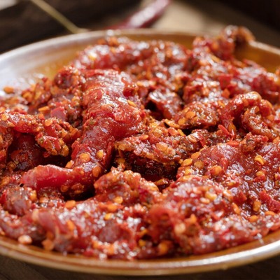 杀牛匠麻辣牛肉150g商用真空包装香辣牛肉现货重庆火锅食材批发图4