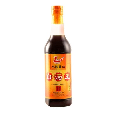 李龙500ML白汤王酱油瓶装正宗纯天然酿造生抽凉拌炒菜红烧烹饪非