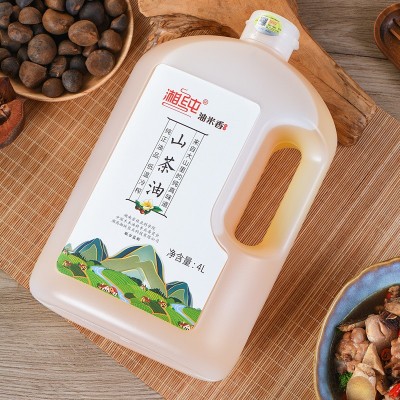 山茶油4L大桶装植物油厂家直供一级冷榨纯茶油月子油茶籽油食用油图5