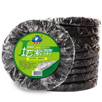 典味福建霞浦圆饼紫菜批发工厂直销无沙紫菜8g商用海苔拌 饭原料图5