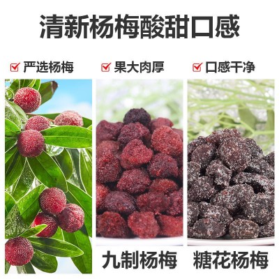 九制杨梅酸甜孕妇零食解馋果脯梅子冰糖杨梅干梅子蜜饯零食果干图2