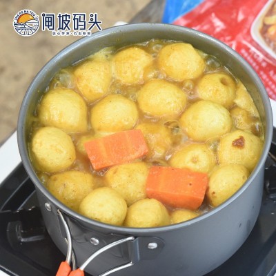 香港咖喱鱼蛋鱼旦火锅丸子关东煮食材冷冻食品便利店鱼丸烧烤供应图5