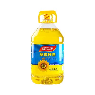 福泽康5L压榨纯正一级葵花籽油 食用油一件代发 厂家批发葵花图4
