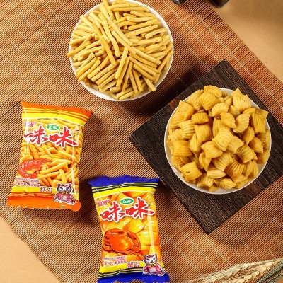 爱尚咪咪虾条蟹味粒薯片整箱批休闲食品网红大礼包宿舍小零食小吃图2