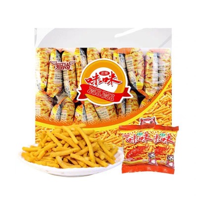 爱尚咪咪虾条蟹味粒薯片整箱批休闲食品网红大礼包宿舍小零食小吃图5