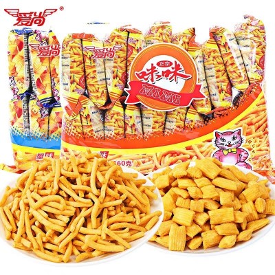 爱尚咪咪虾条蟹味粒薯片整箱批休闲食品网红大礼包宿舍小零食小吃图3