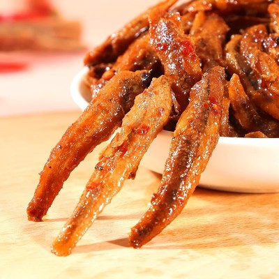 包邮劲仔小鱼干12克深海香辣麻辣糖醋卤香酱汁味休闲零食小吃批发图4