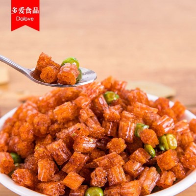 多爱食品酒鬼青豆脆骨辣条 辣派兄弟香辣休闲怀旧零食散装批发图3