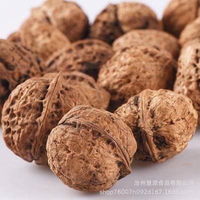云南大麻果薄皮核桃原味散装批发 特产皮薄肉厚500g大麻子核桃图2