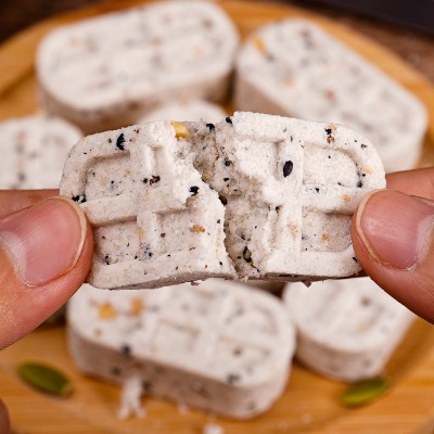 坚果茯苓八珍糕无蔗糖芡实糕粗粮代餐传统糕点零食整箱厂家批发图2