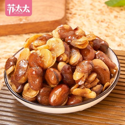 苏太太牛肉蟹黄味香辣蚕豆零食小包装兰花豆散装炒货现货批 发500g图2