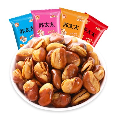 苏太太牛肉蟹黄味香辣蚕豆零食小包装兰花豆散装炒货现货批 发500g图5