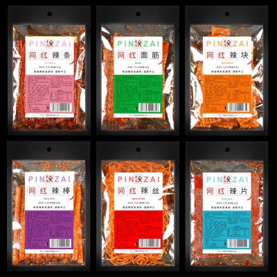 湖南辣条批货零食面筋辣片麻辣零食辣味湖南辣条大包批货辣条零食图3