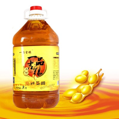 一品吉粮 非转基因压榨三级大豆油植物油食用油 5L/桶图3