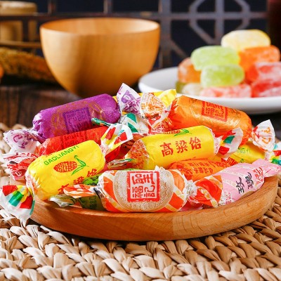 圣福记高粱饴软糖山东特产500g怀旧喜糖拉丝水果高粱饴麦芽糖