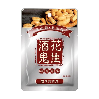酒鬼花生65g老成都麻辣五香原味百世兴休闲零食超市下酒炒货批发图4