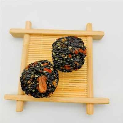 袋装小包装手工黑芝麻丸健康零食核桃枸杞黑芝麻丸桑葚黑芝麻丸图2