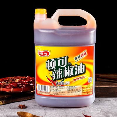 顿可辣椒油餐饮饭店装香辣风味火锅凉皮凉拌红辣椒调味油图2