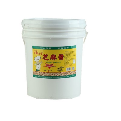 福运家纯芝麻酱无调和油石磨麻酱火锅店蘸料商用40斤大桶装芝麻酱图5