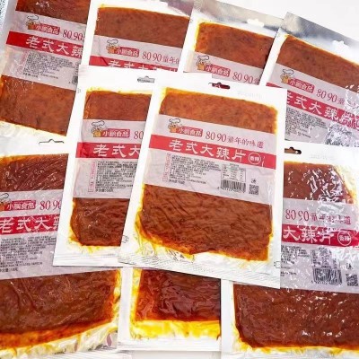 老式大辣片68g小鹏食品辣条零食湖南特产8090童年的味道香辣豆皮图3