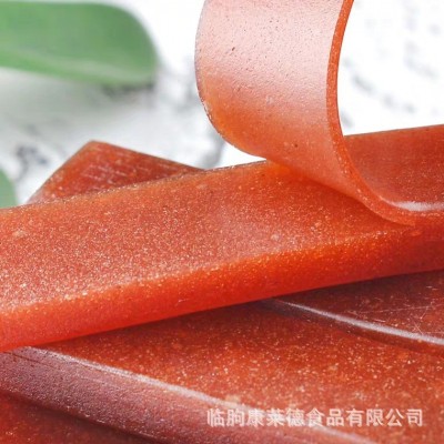 苹果山楂条糕片果丹皮蜜饯果脯特产网红零食年货批发散装源头厂家图3