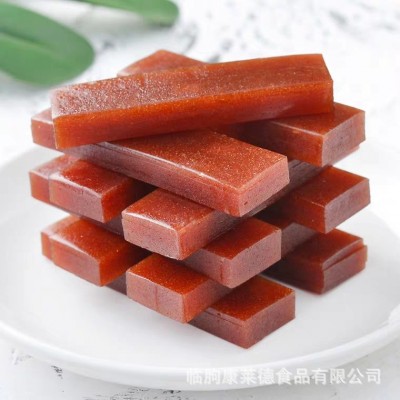 苹果山楂条糕片果丹皮蜜饯果脯特产网红零食年货批发散装源头厂家图1