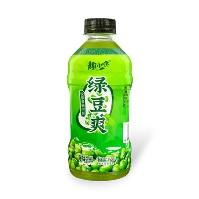 绿豆爽网红果味饮料一件代发6/24瓶冰镇便携绿豆果汁饮品整箱批发图4