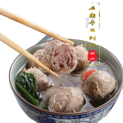 手打牛肉丸散装汕头冷冻食品批发潮汕食材牛筋丸麻辣烫便利店抖音图4