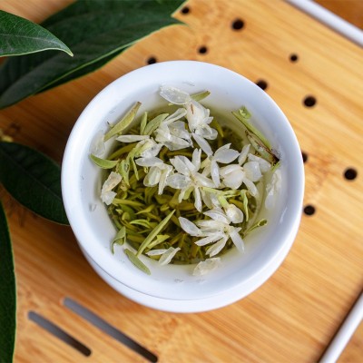 OEM贴牌浓香茉莉花茶礼盒定制新茶叶炒花飘雪茉莉花毛峰代加工厂图5