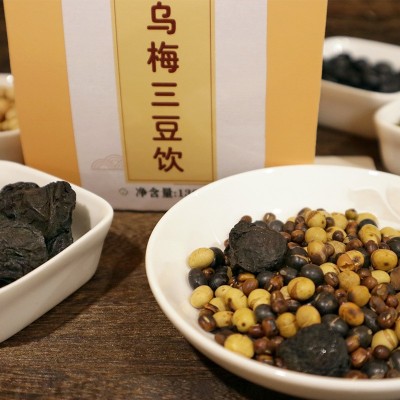 纤谷田乌梅三豆饮冲泡免煮130g盒装酸甜解腻饮品源头厂家一件代发图3