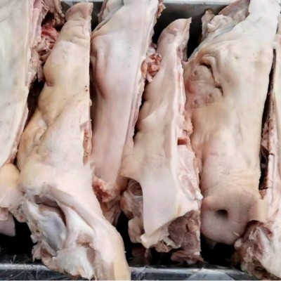 冻货猪肉冷冻品批发生熟猪头肉带骨去骨鸿运当头带耳去耳头皮20斤图3