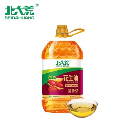 北大荒浓香压榨一级食用油 粮油 植物油 批发商用纯正花生油5L图5