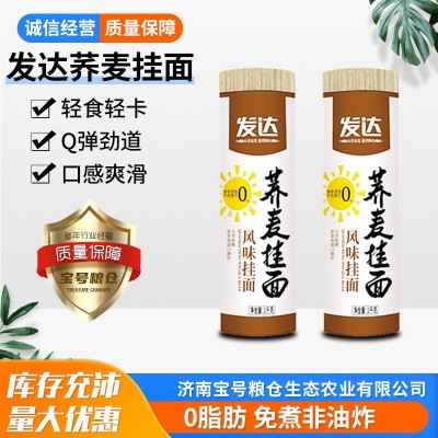 发达荞麦挂面整箱批发团购礼品渠道可开发票筋道爽滑宽面条量大