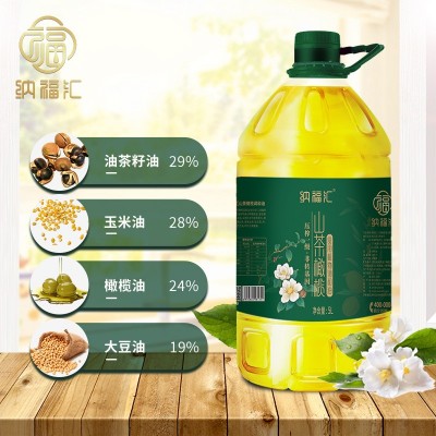 纳福汇山茶橄榄油单桶5000ml植物油家用炒菜企业集采代发图3