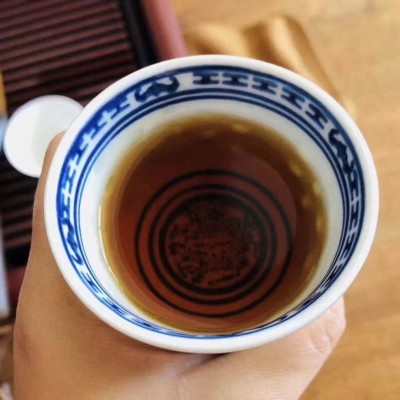 普洱茶熟茶老料新压布朗山老树熟茶357克茶饼醇香甘甜润滑茶香味图3
