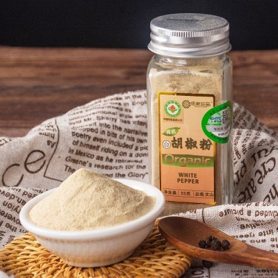 有机白胡椒粉蘸料撒料烧烤调味料玻璃瓶精装小瓶装粉55g图4