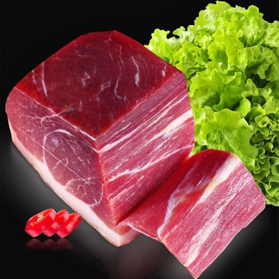 正宗云南农家特产宣威火腿带皮老火腿500g金钱火腿真空装年货腊肉图2