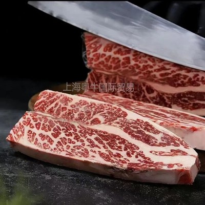 美国628-969-3D蓝标 安格斯牛小排 原切雪花牛排烤肉西餐批发价优图4
