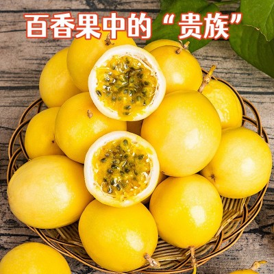 海南黄金百香果钦蜜9号新鲜多汁热带水果1/5/9斤一件代整箱批发