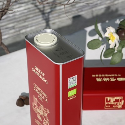 大三湘有机山茶油1Lx4瓶压榨榨山茶油 压榨一级茶籽油原料供应图2