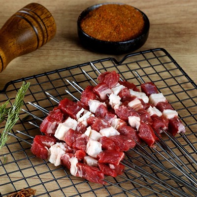 羊肉串新鲜羊肉内蒙古烤肉牛肉串半成品家用户外空气炸锅烧烤食材图4