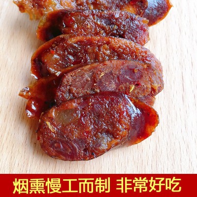 湖北恩施特产 柴火烟熏麻手工麻辣香肠腊肠腊肉厂家批发一件代发图2