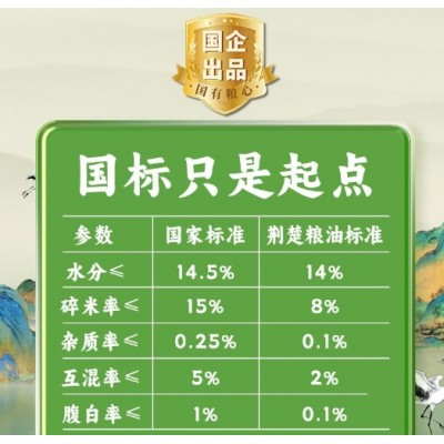 荆楚粮油京山桥米2.5kg南方大米5斤真空包装当季新米籼米厂家直发图4