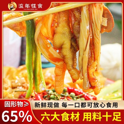 椒麻脆卤大杂烩酸辣脆卤椒麻解馋即食无骨鸡爪贡菜三角骨工 厂直发图4