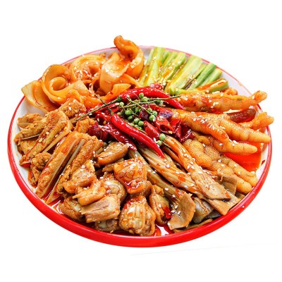 椒麻脆卤大杂烩酸辣脆卤椒麻解馋即食无骨鸡爪贡菜三角骨工 厂直发图5