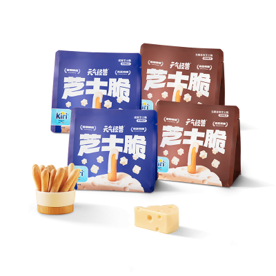 元气怪兽Kiri芝士脆芝士饼干办公室网红零食休闲小吃手指饼干批发图4