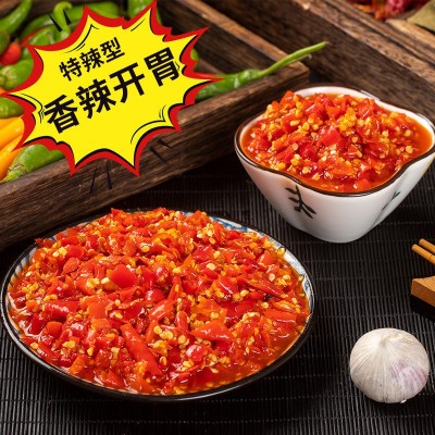 工厂批发剁辣椒湖南特产下饭菜红椒剁椒酱调味料鱼头剁辣椒辣酱图4